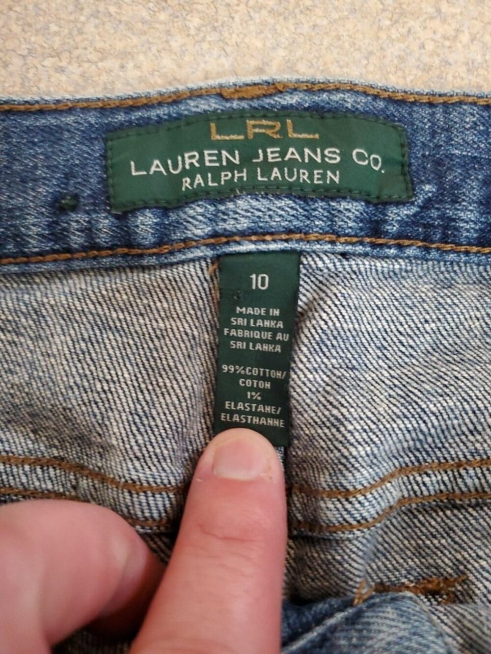Lauren Ralph Lauren Jeans Classic Midcalf Women's Size 10 Capri Preppy Denim - Picture 5 of 12